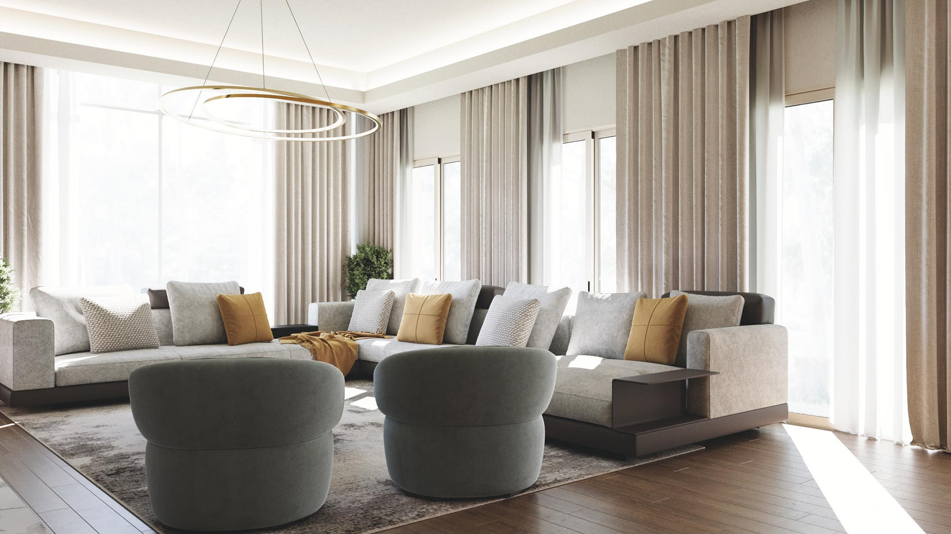 迪拜现代简约别墅室内设计丨阿联酋迪拜-15