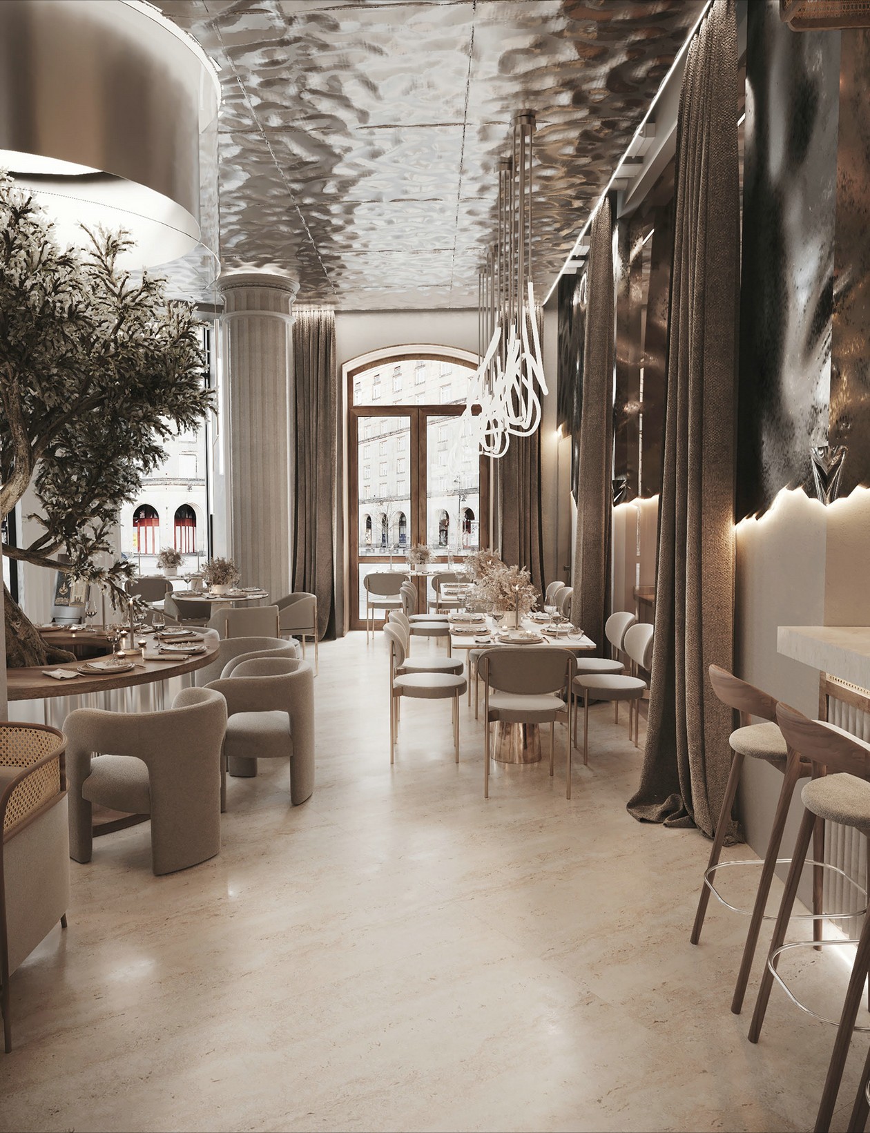 设计感超强的餐厅设计 很有意境！-2