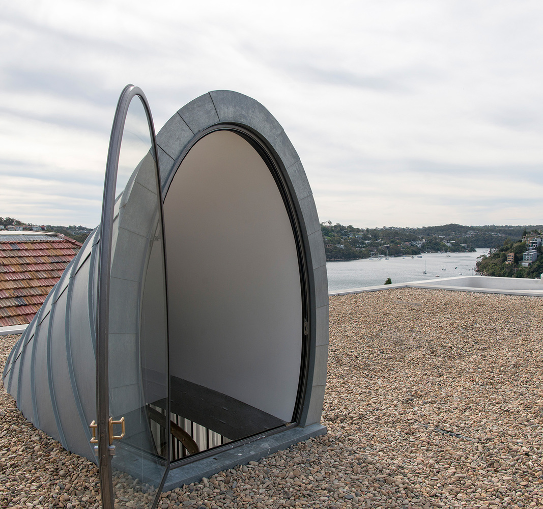 岩石与书的共生,悉尼港边的六度分隔度住宅(The Books House)-40