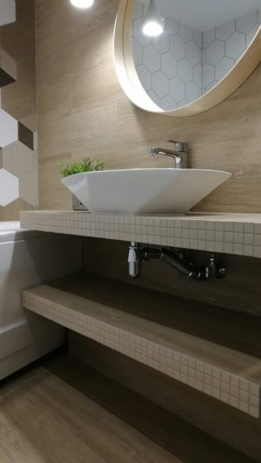 青年与朋友完成的卫生间及浴室北欧风装修-18