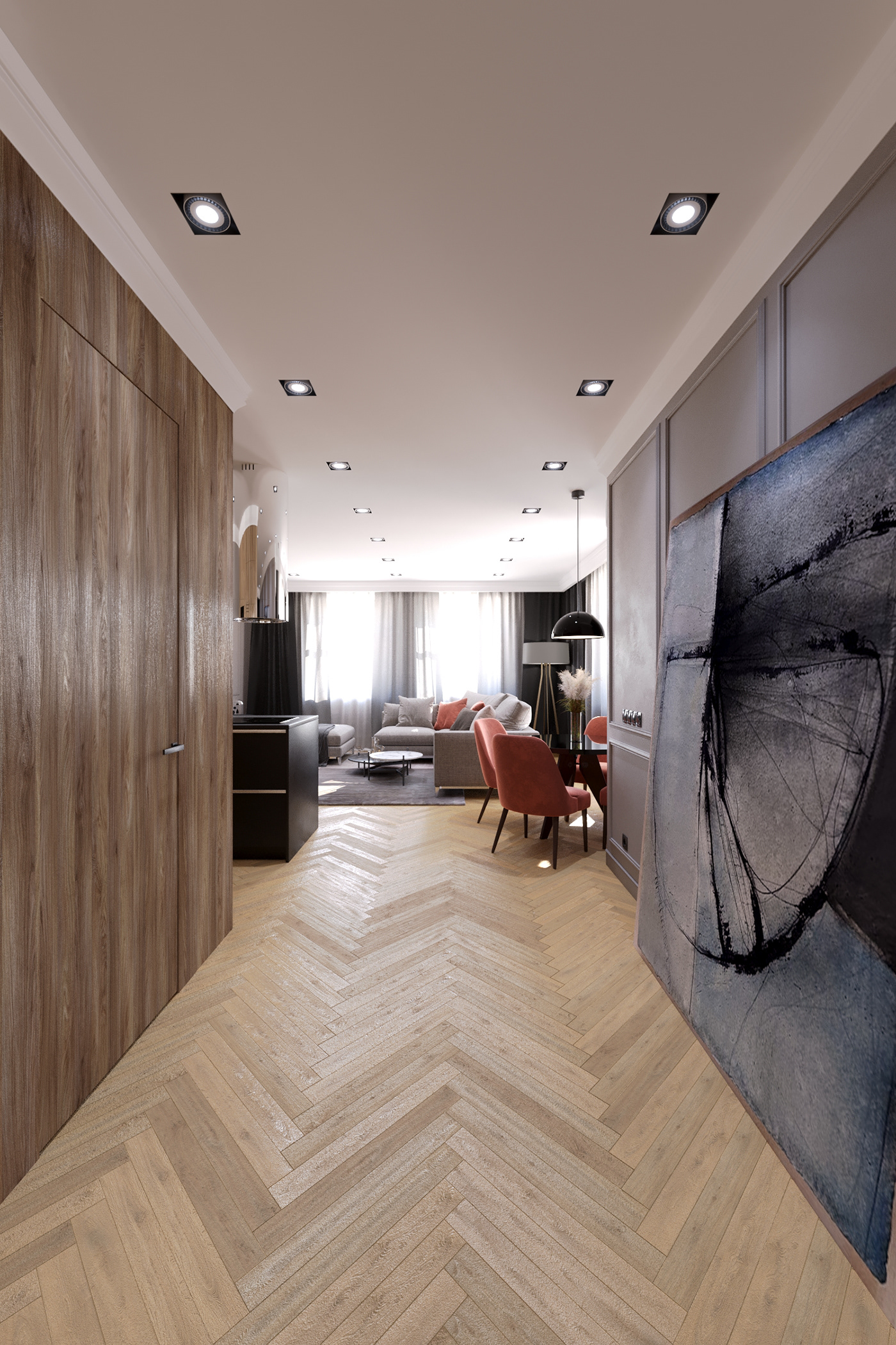 Anastasiya Gushchina丨公寓丨Apartment Interior Design/Visualization-5