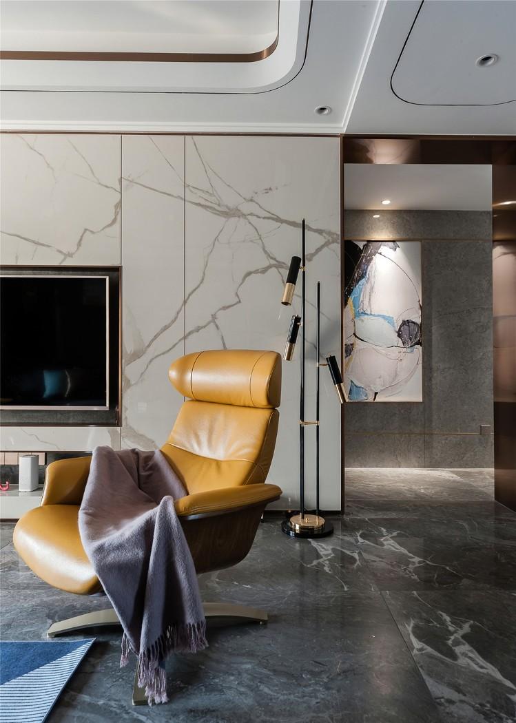 120㎡老气精装房掰成时髦精致轻奢风-23