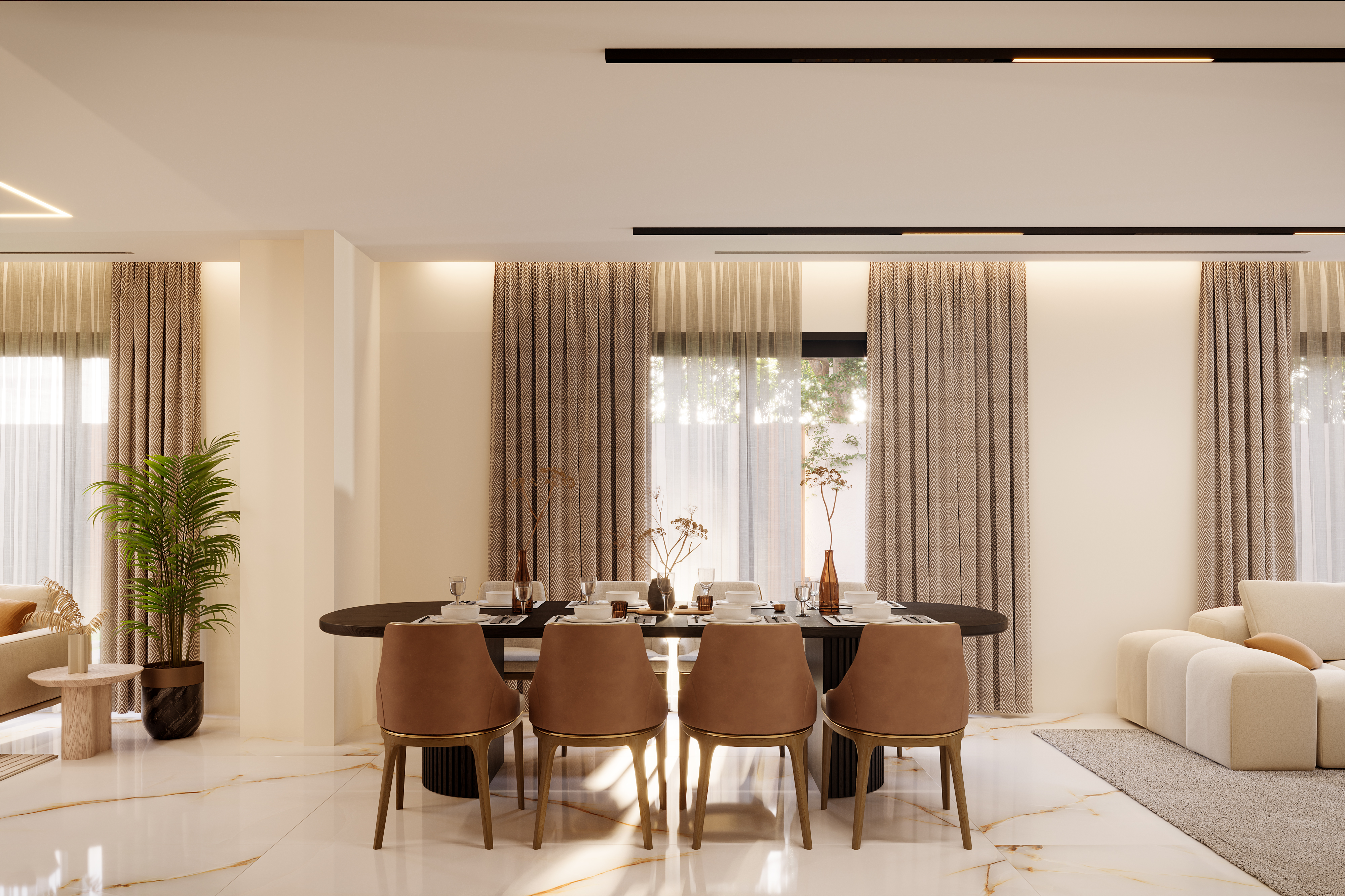 迪拜现代别墅室内设计丨阿联酋迪拜-9