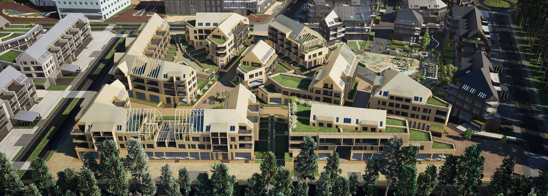 高密度和低层多功能木结构住宅区丨波兰比得哥什丨Damian Dominiczak-129