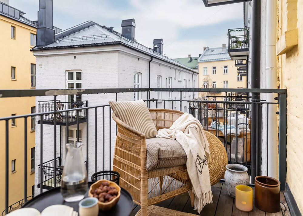 挪威首都时尚公寓,红色沙发成为点睛之笔-14