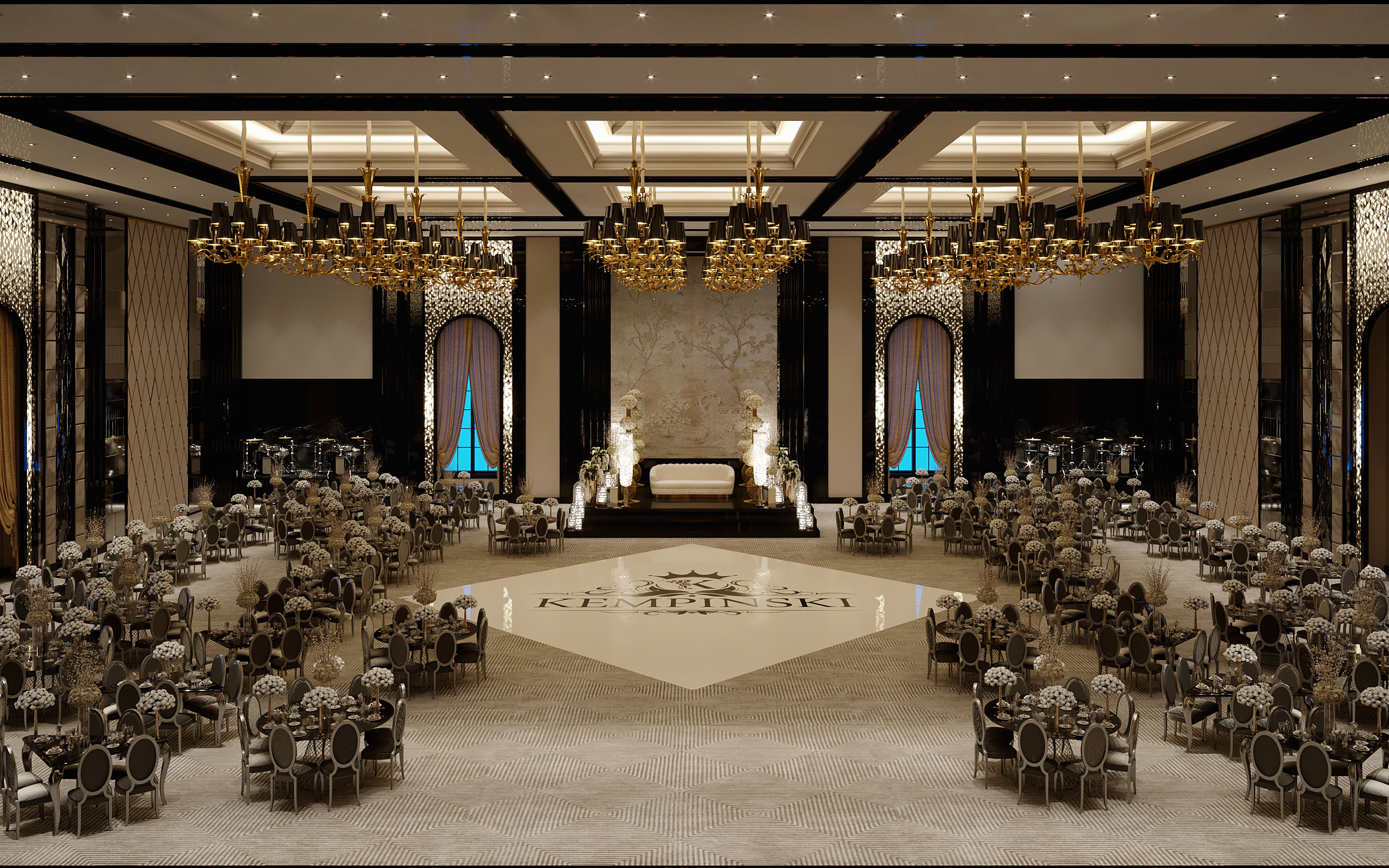 凯宾斯基婚礼大厅丨埃及丨MENNA YOUSSEF-7