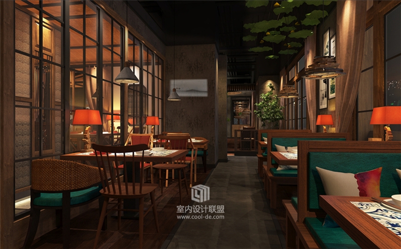 杭州品尚设计-西宁绿茶餐厅设计-10