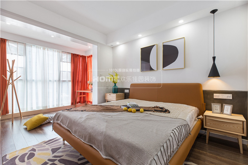 都会路苑北欧风空间,原木与素水泥的层次美学-56