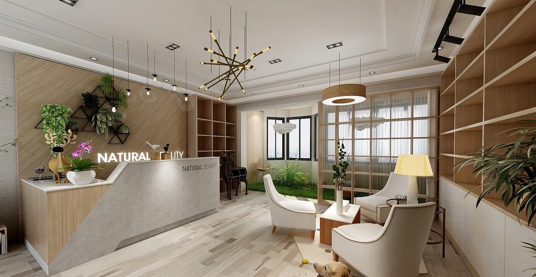 
欧式原木风产销店铺装修案例效果图 -5