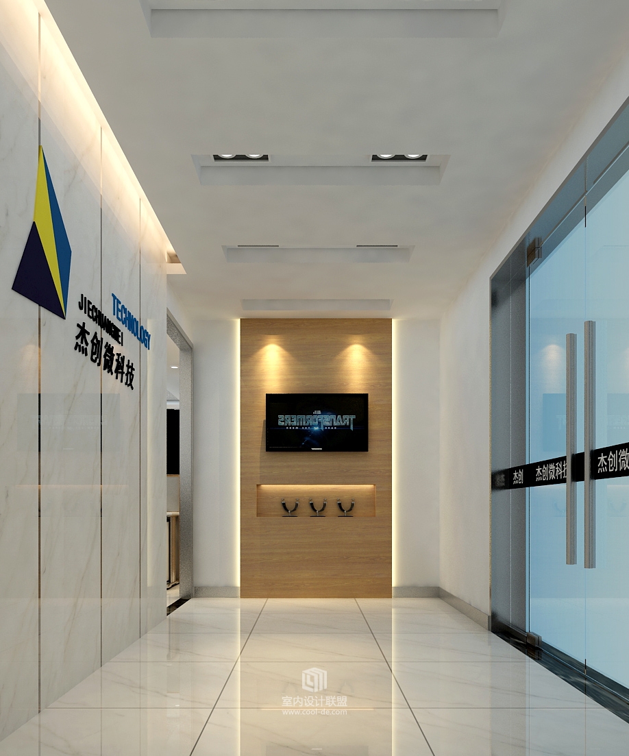 深圳杰创微科技办公空间设计-1