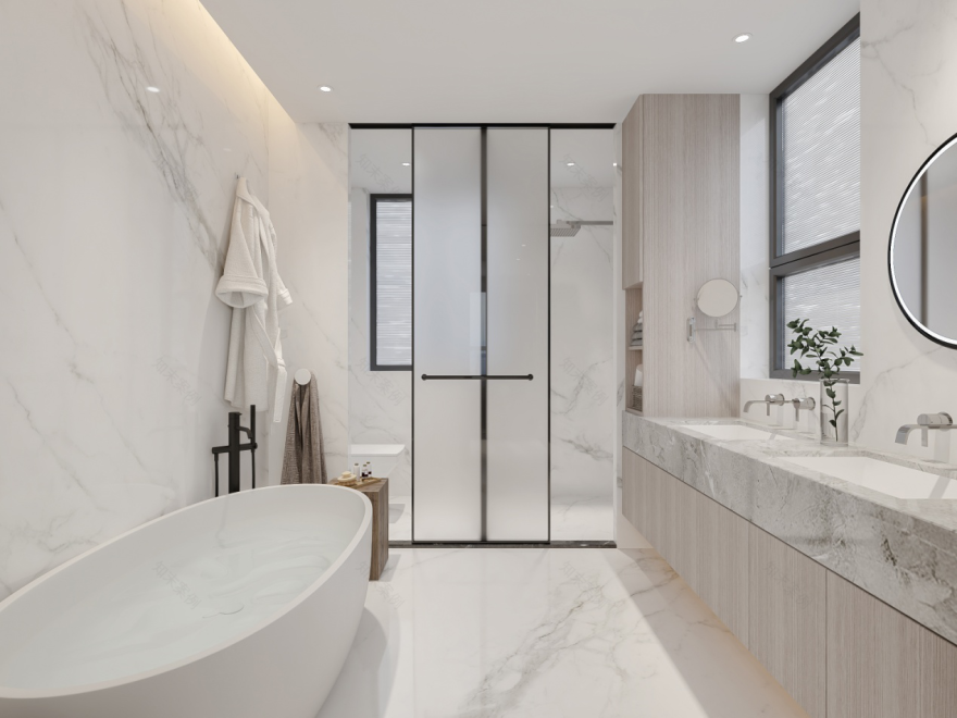 荆州 199㎡淡妆空间,自然与优雅的完美融合-43