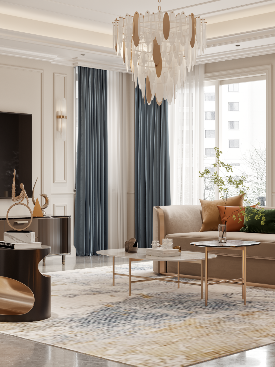 东方海岸360m²法式轻奢别墅，浪漫不止于梦-3