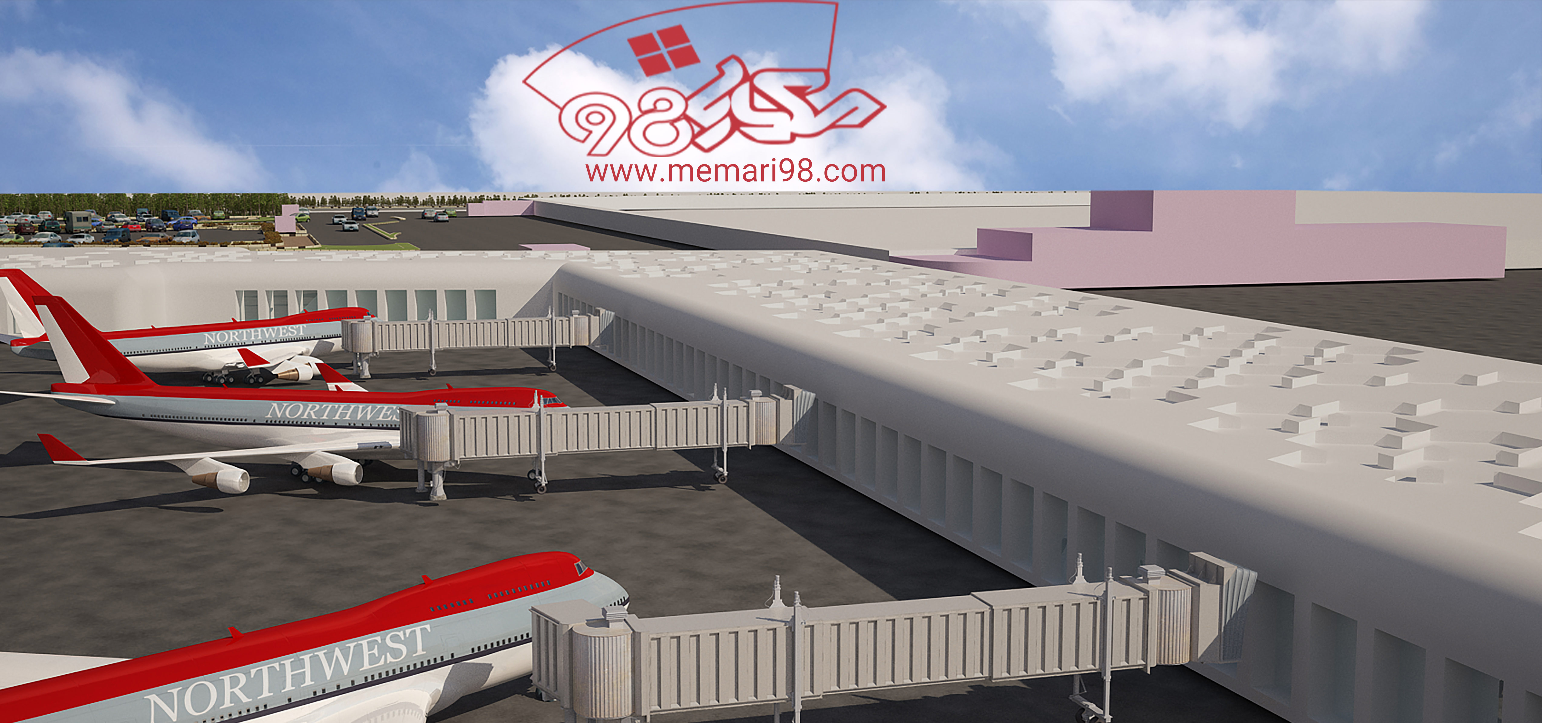 完整机场项目（AutoCAD图纸 – 渲染图 – 论文）-20