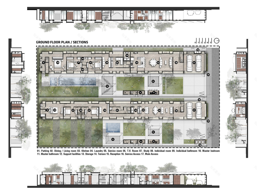 线性住宅的室内外一体化设计-20