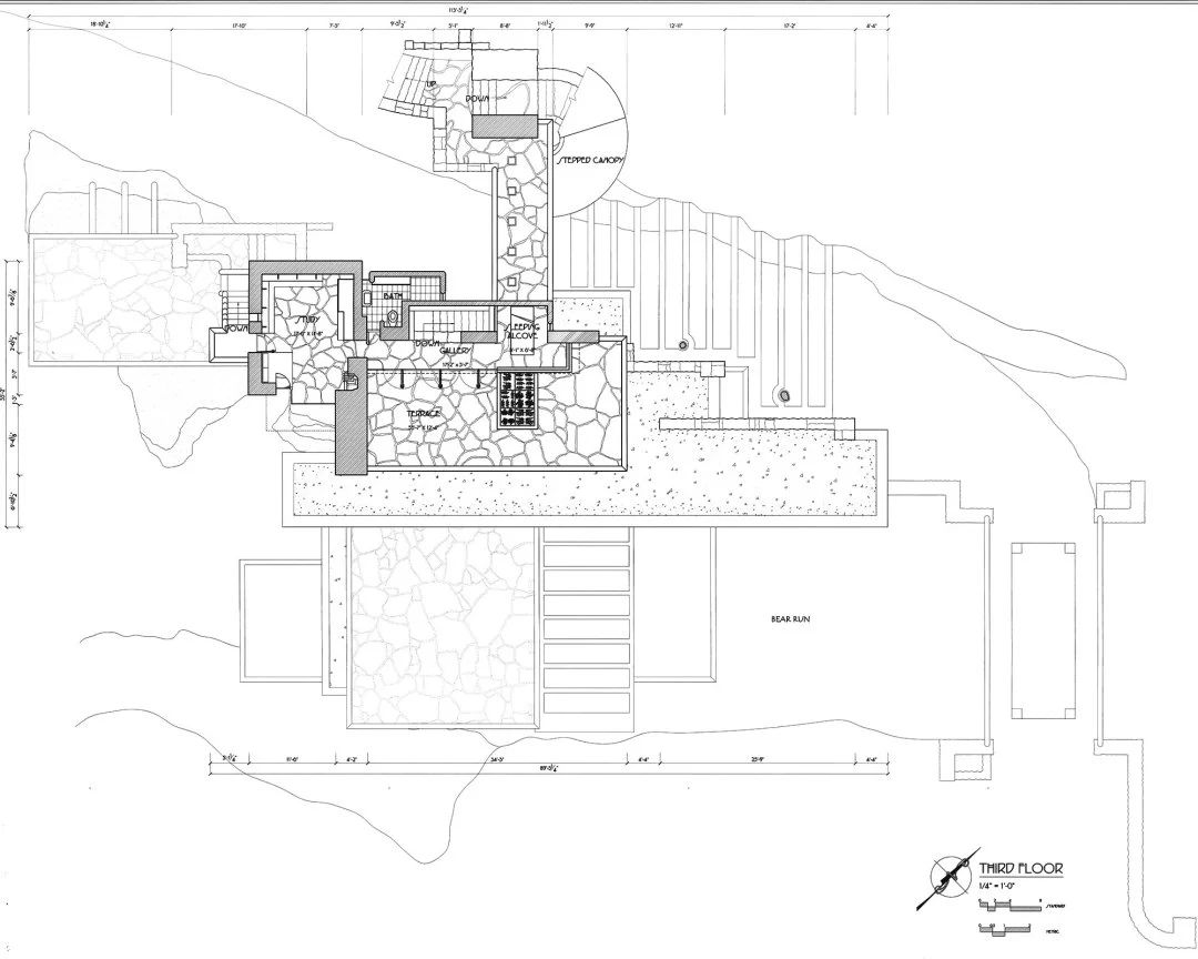 流水别墅丨美国宾夕法尼亚丨弗兰克·劳埃德·赖特-98