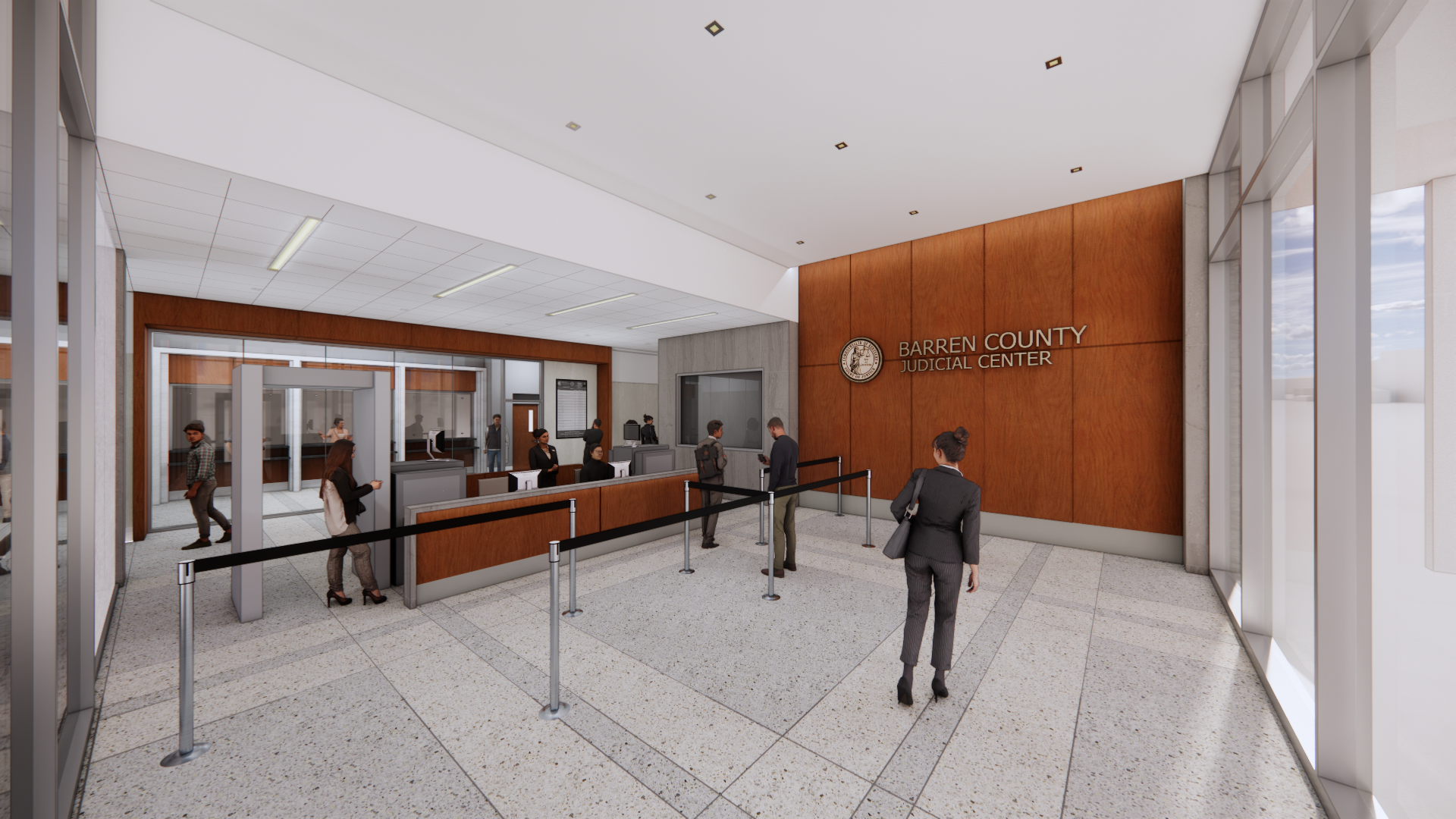 巴伦县司法中心丨美国-14