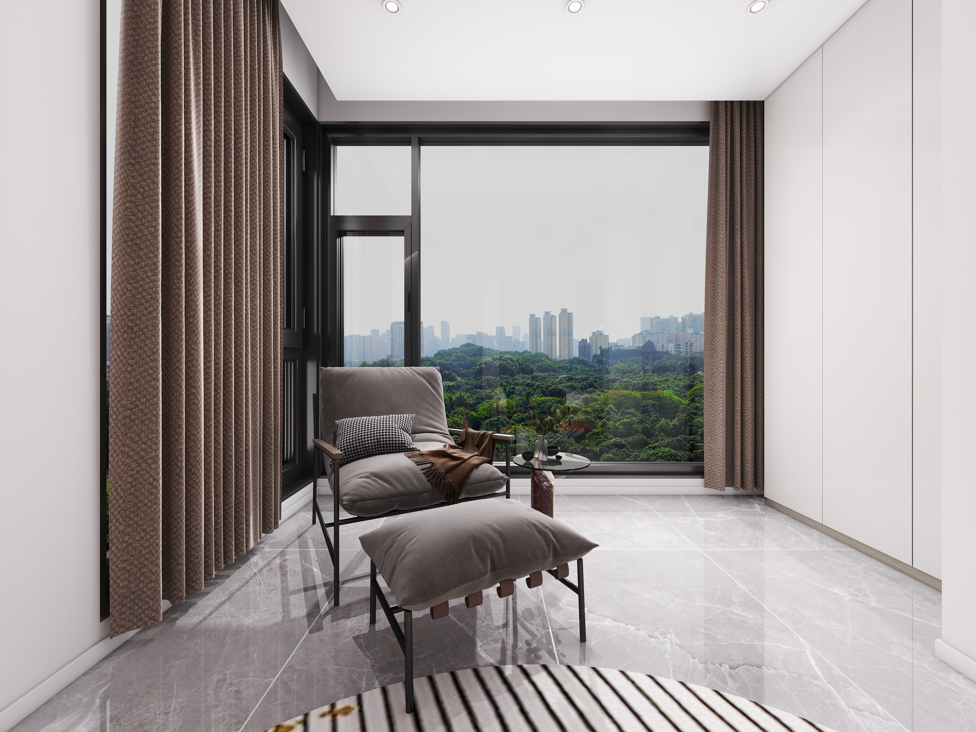 四川成都世家东部时空（93平方现代简约三居室）-28