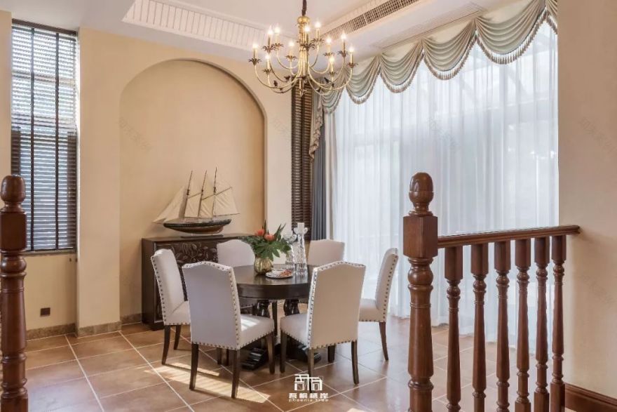 武汉梦湖香郡溪墅,美式庄园风情的家-34