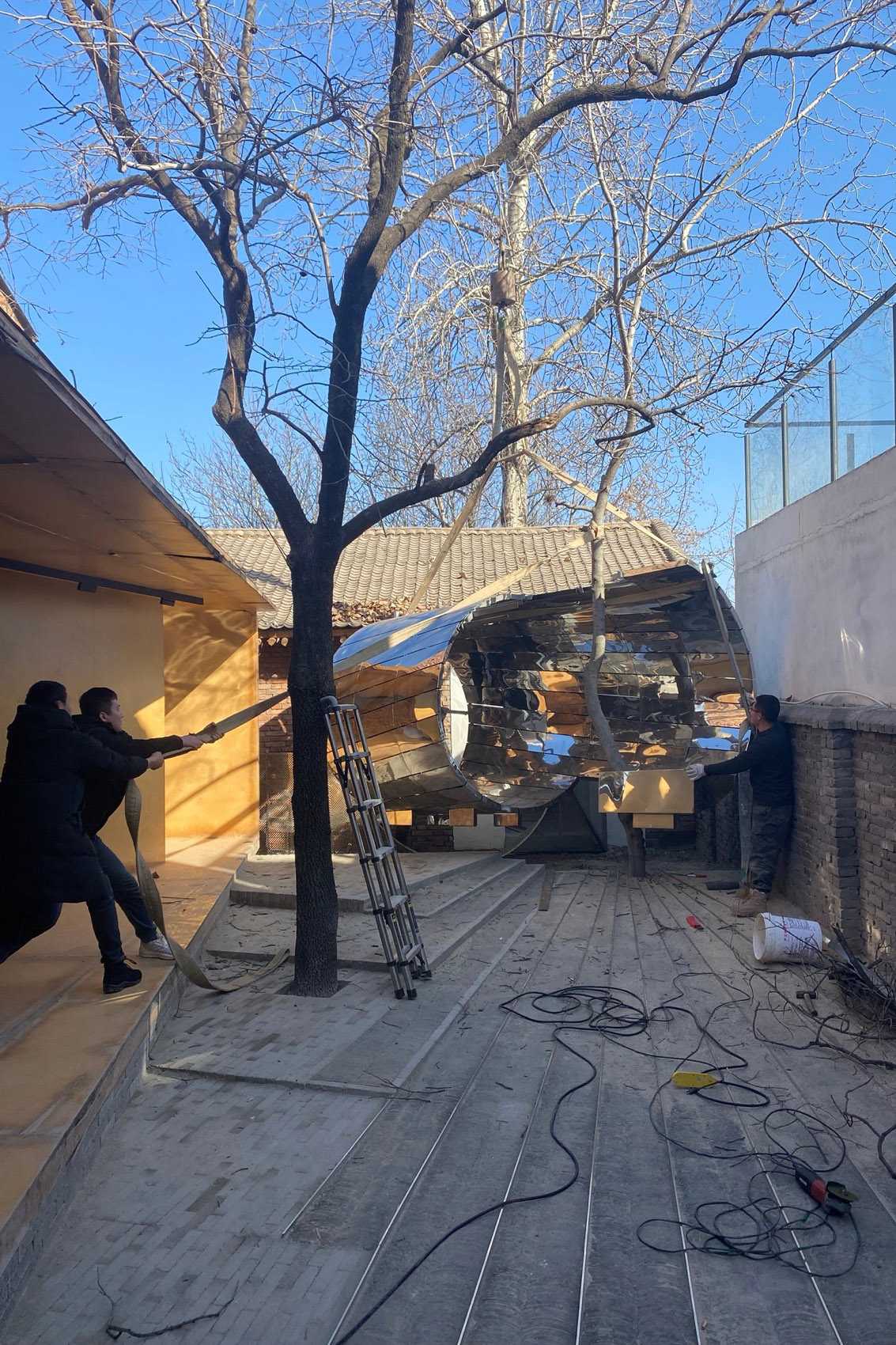 流光展厅 – 关中忙罢艺术节内院改造丨中国西安丨戴璞建筑-61