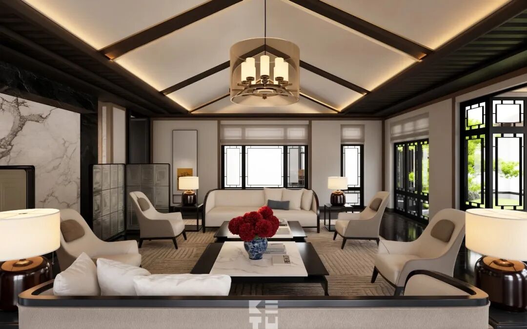 东方新韵—绍兴3000平院落大宅公区方案——科图设计×科图好宅-17