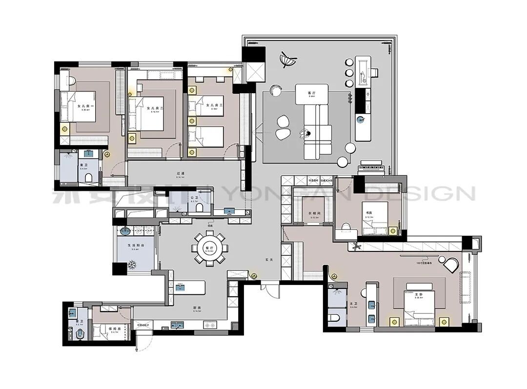 永安新作丨山语清晖316㎡【冰雪融动般的恢弘空间乐章】-28