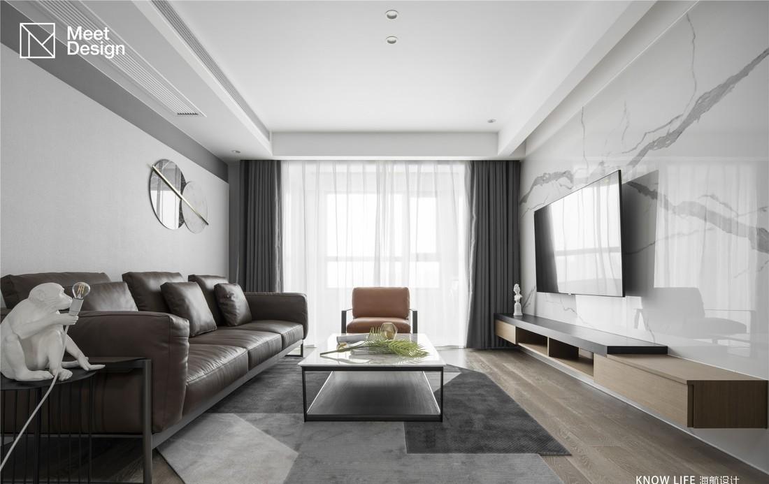 海航设计 | 平层新居,还原度高达 95% 的现代理想空间-3