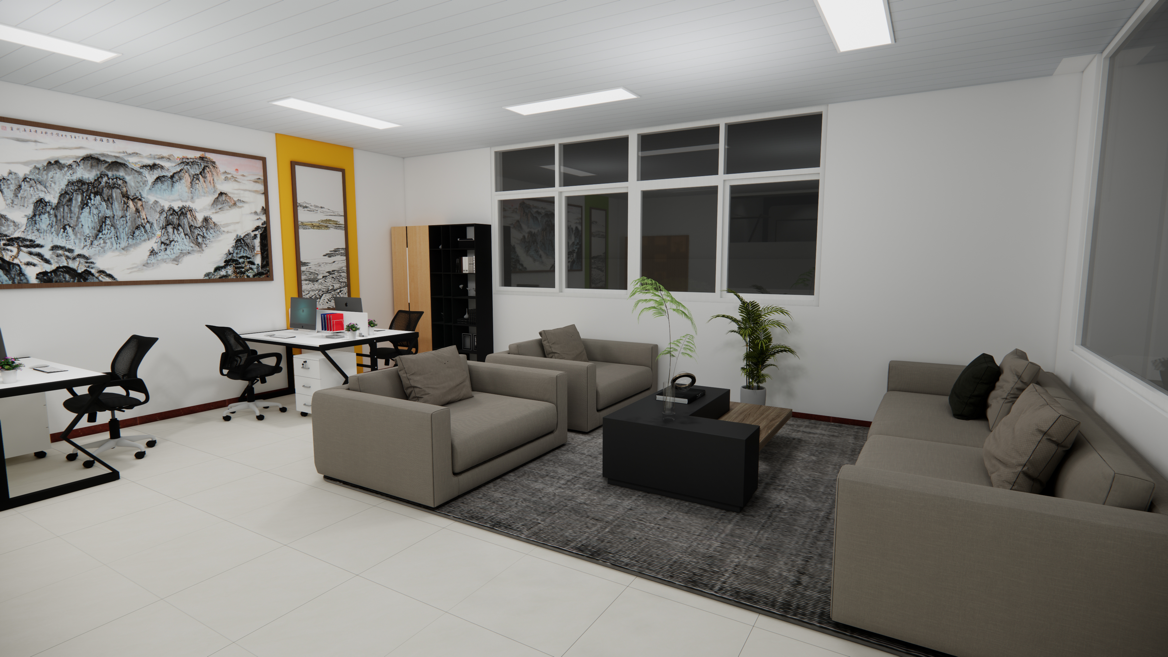 机械厂厂房展厅设计-7