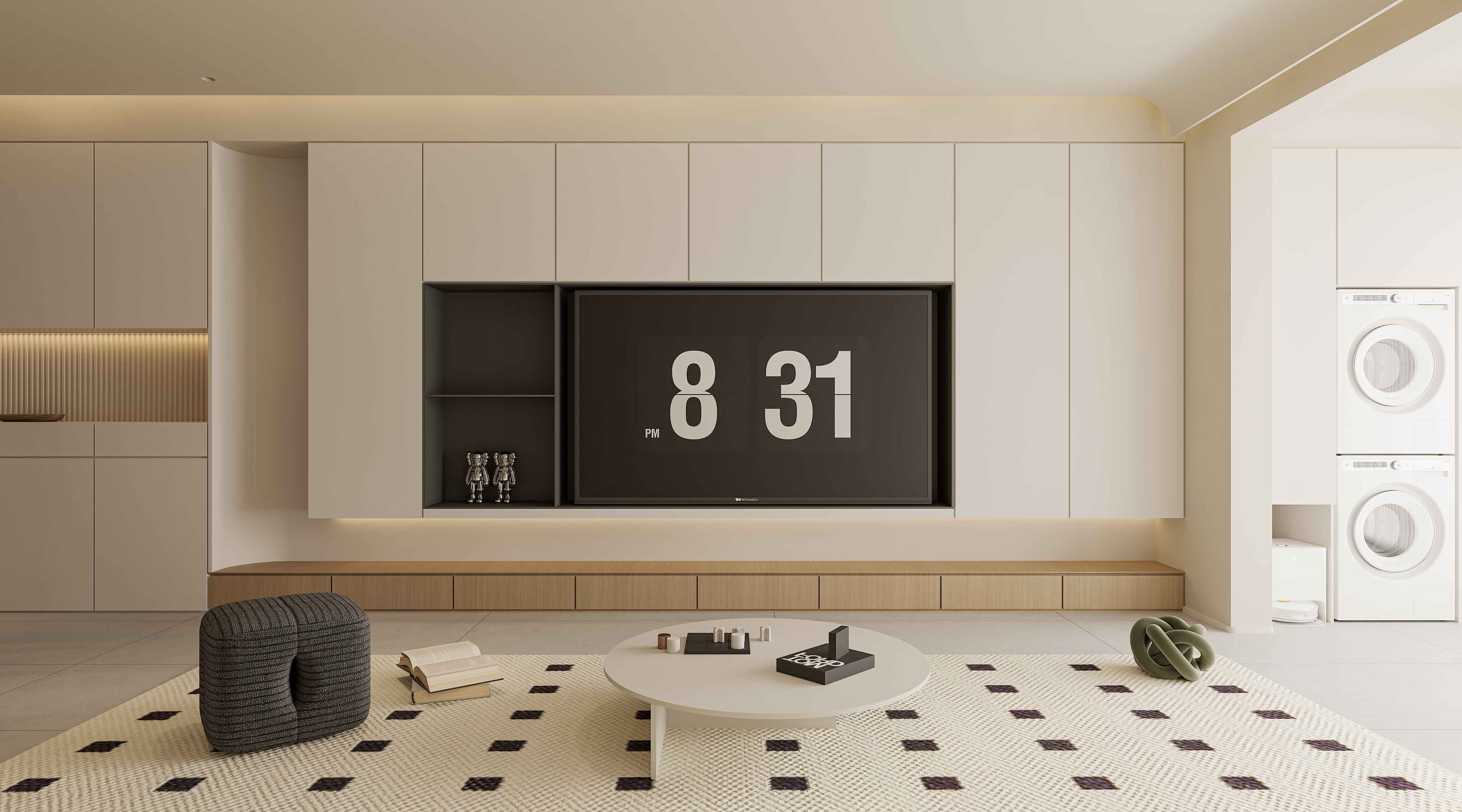 极简 I 奶油 I 郑州碧桂园 I 精装改造-3