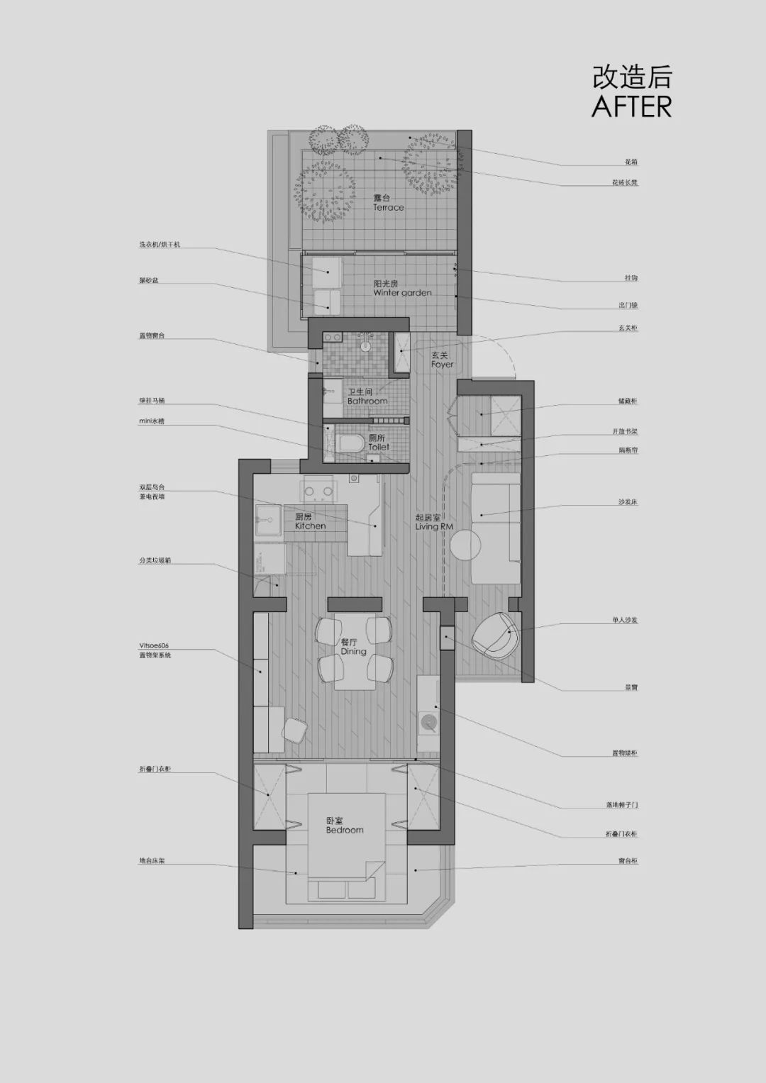 上海 90 后小夫妻 46㎡家居改造丨中国上海丨文骏-12
