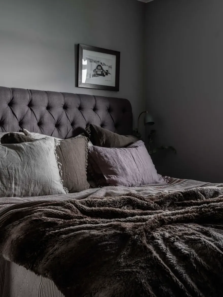 瑞典高山现代暗色调住宅设计-11