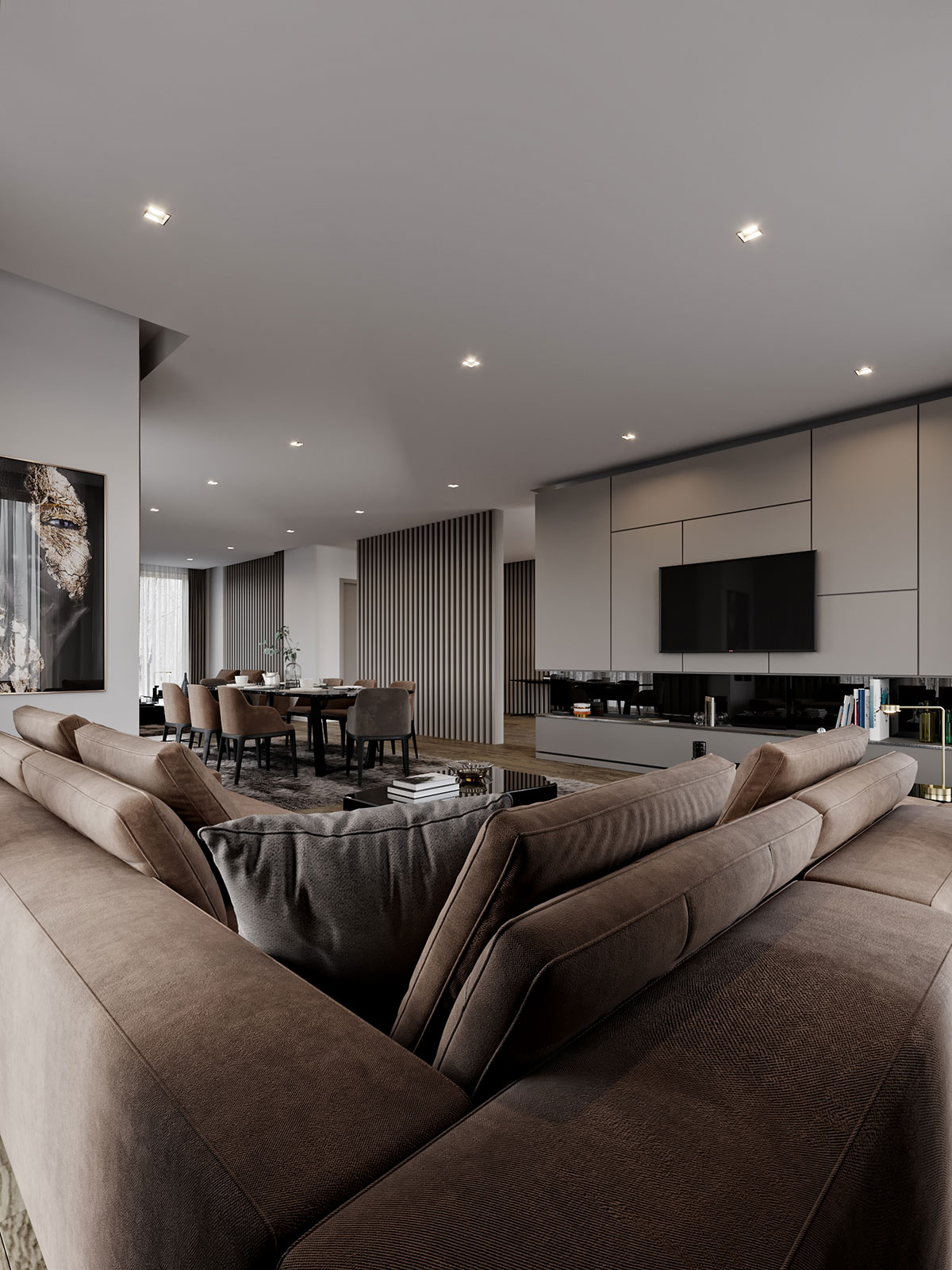 大平米住宅设计 满满的高级感！-0