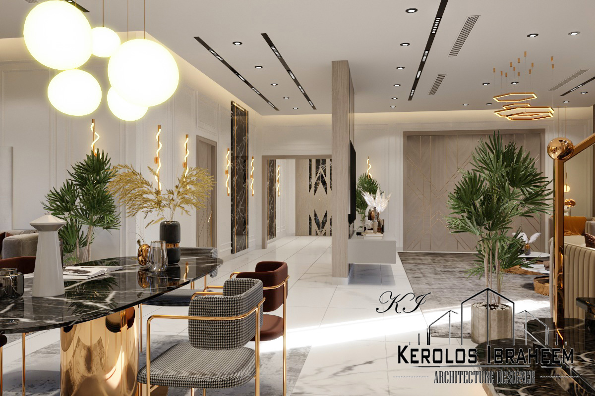 Reception Area on the Ground Floor of a Villa-10