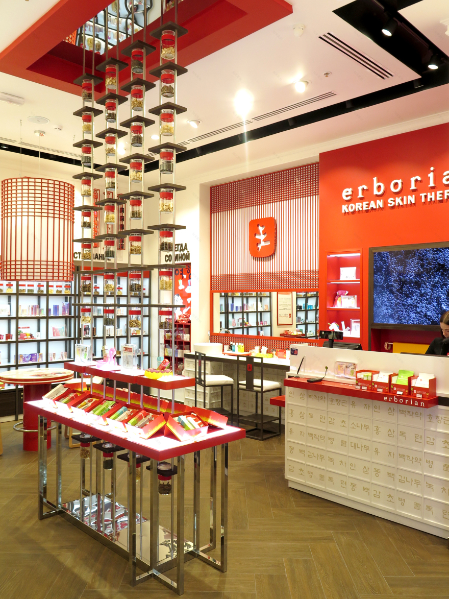 融合韩医草本精粹的莫斯科护肤品牌店设计-13