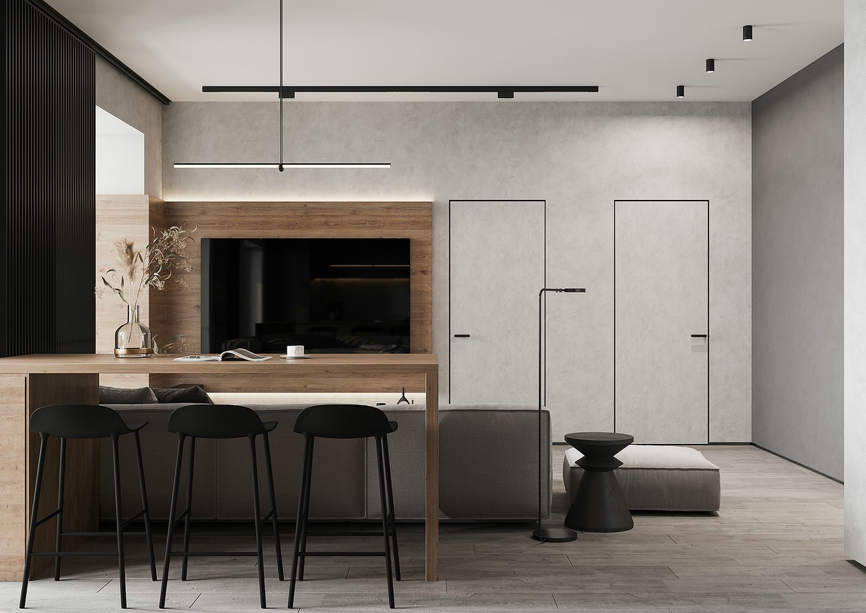 高级灰色系公寓设计-7