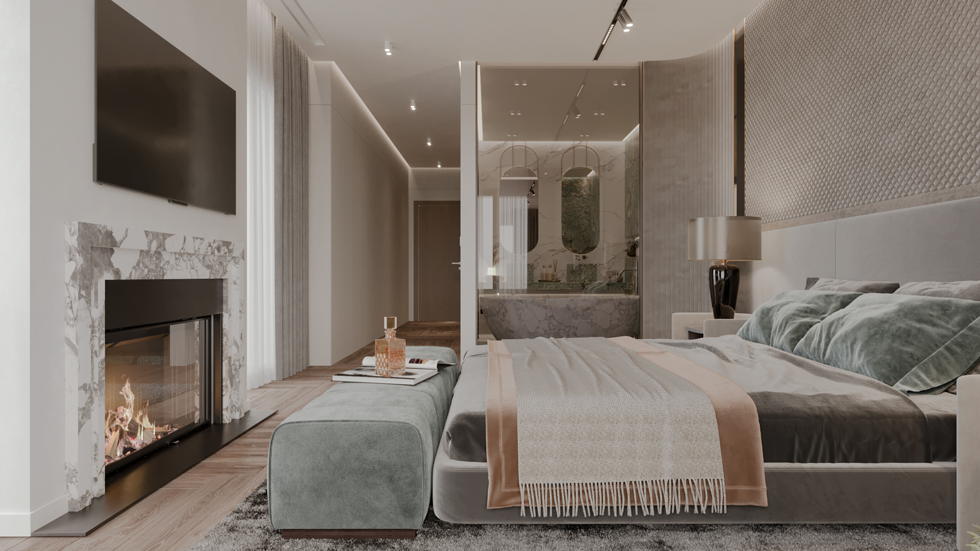 主卧室丨突尼斯丨Anamorph agency-8