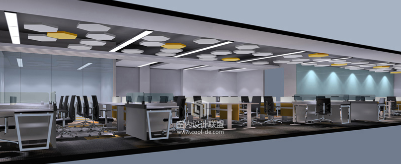 蜂巢科技办公空间设计-咖咖睿库-7