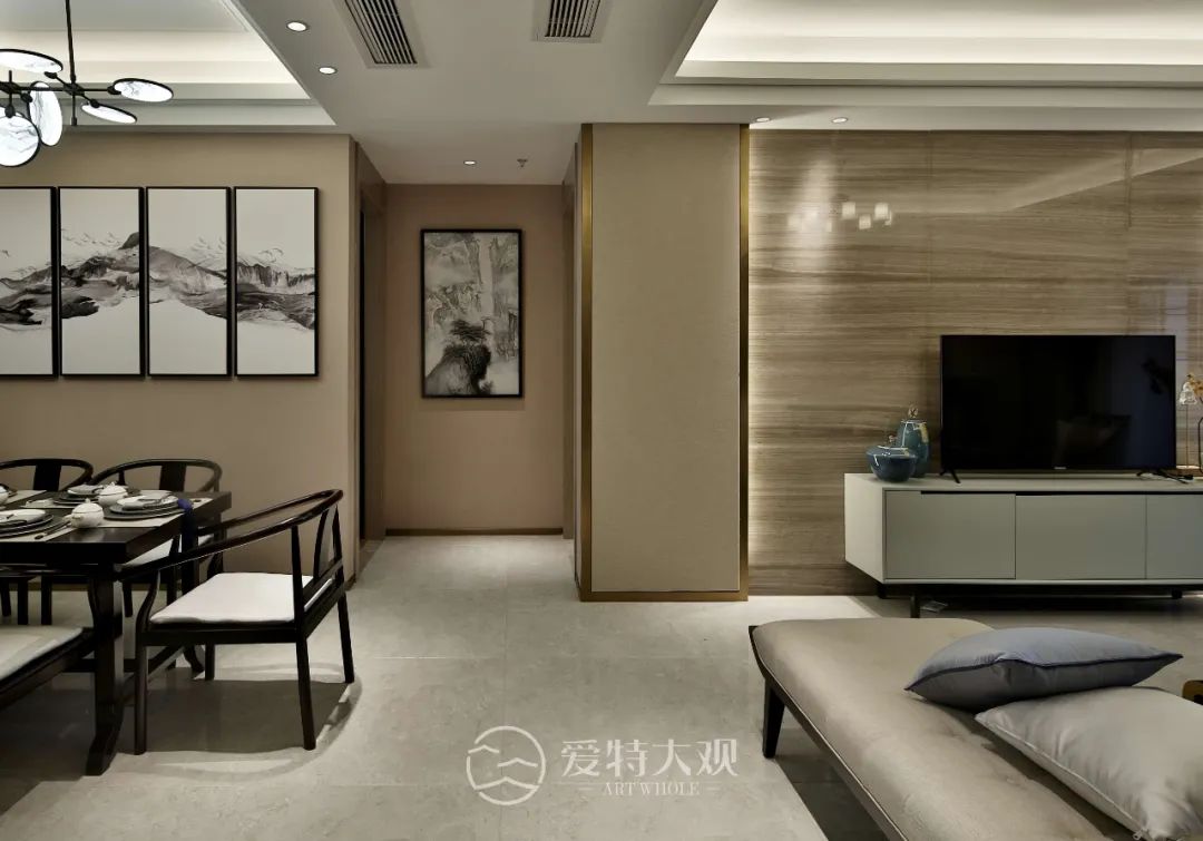 中式样板房实景丨墨韵书香，一个能容纳思想的家！-14