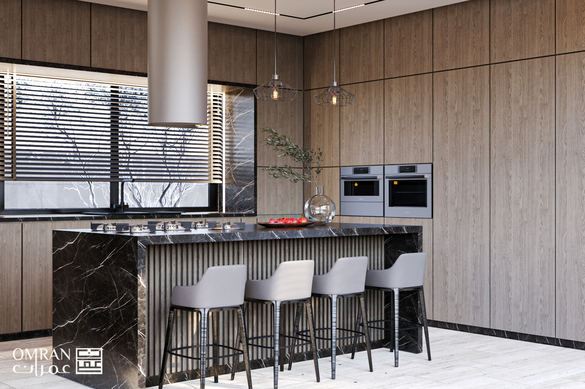 别墅现代室内设计丨Palestine-10