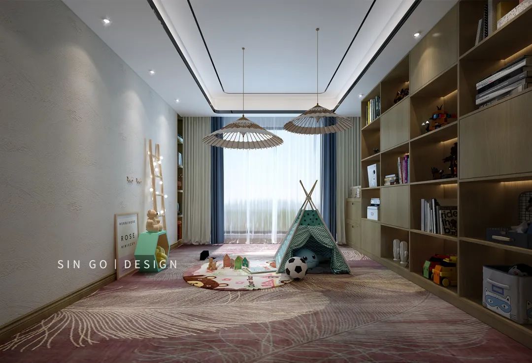 三代同堂共享天伦,550㎡现代中式别墅设计-55