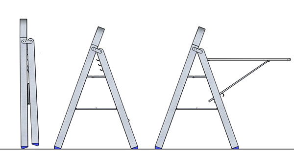 多功能家具1（带熨衣桌的折叠楼梯）丨巴西丨巴西PUCRS大学设计专业师生-14