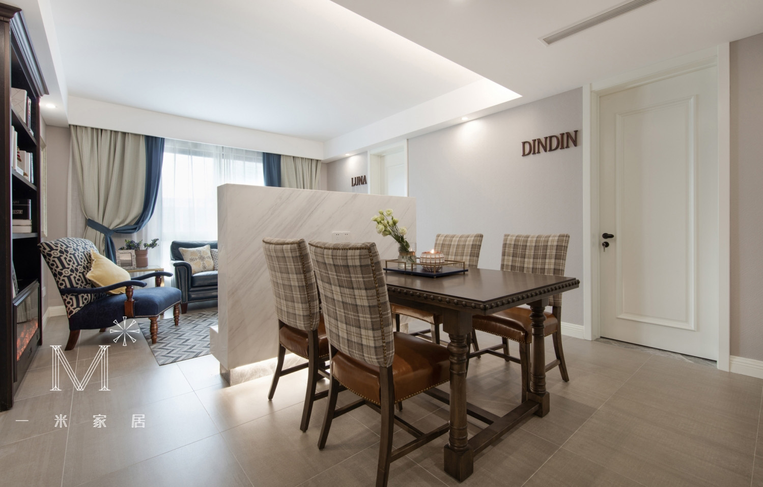 【一米家居】 ◣Luna&Dindin◥ 110㎡美式-21