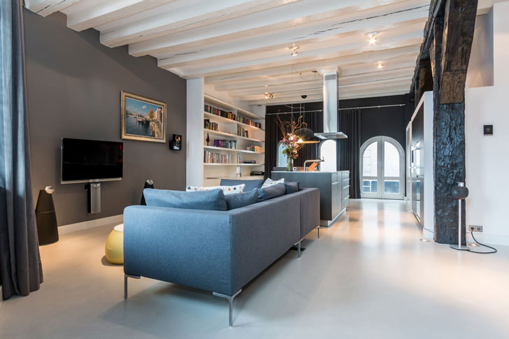 阿姆斯特丹魅力之窗 | 独特拱形窗公寓设计-3