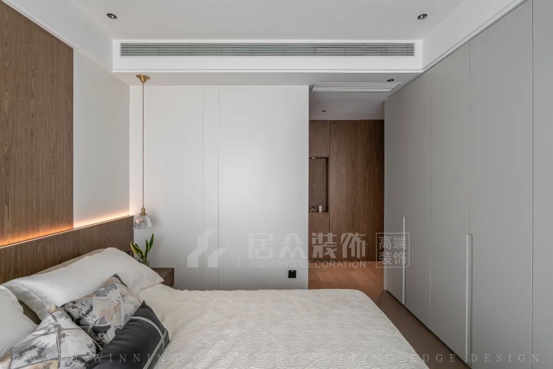 全案案例|绿洋湾191㎡现代平层，宁静舒适的旅居空间-40