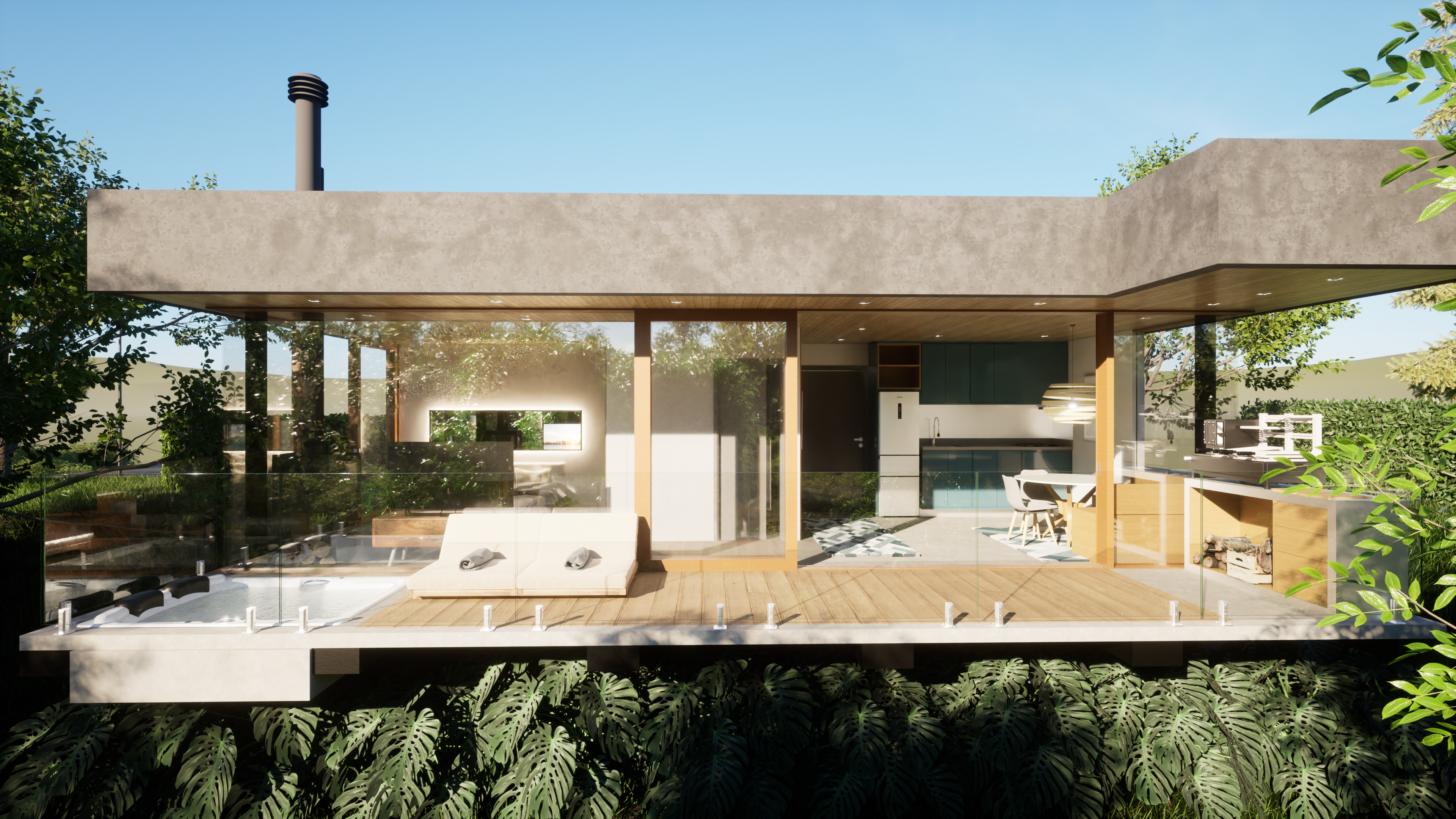 Chalé moderno na serra-11