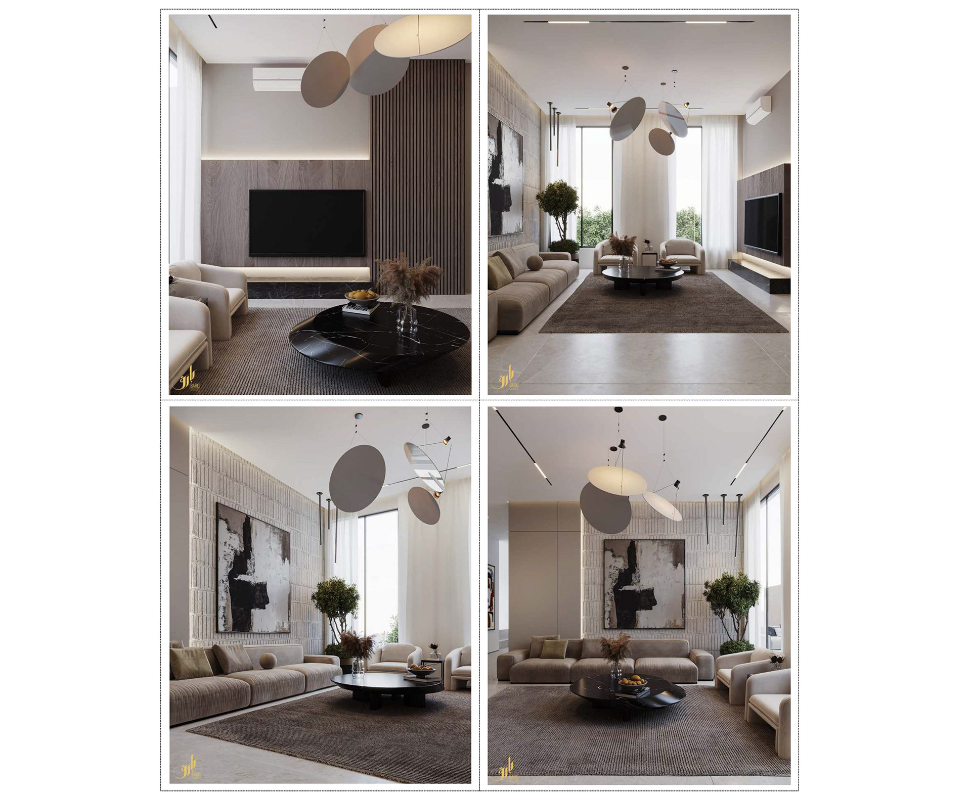 A·A 现代别墅室内设计丨沙特阿拉伯丨Bariq Consultants-62