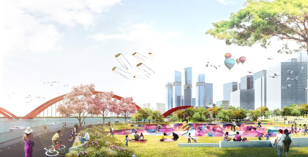 广州CBD南区新城市景观（大湾区新门户）设计丨中国广州丨德国安博戴水道,德国RSAA建筑事务所,庄子玉工作室-34