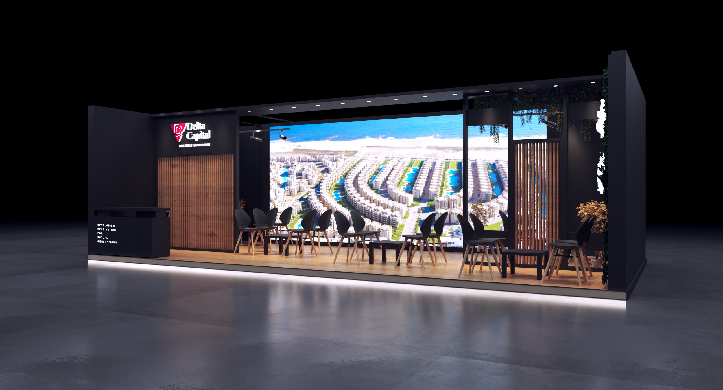 Delta capital 3d booth exhibition-1