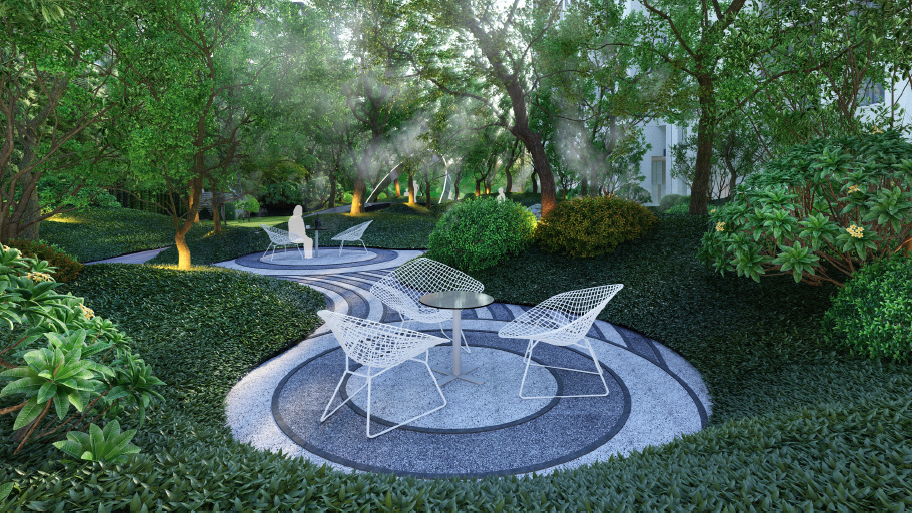 海宁万科·朝起云山示范区景观丨柏驰景观-21