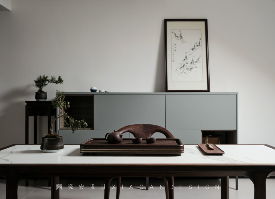 蓝色狂想曲 · 温婉和谐的现代家居设计丨晓安设计-48