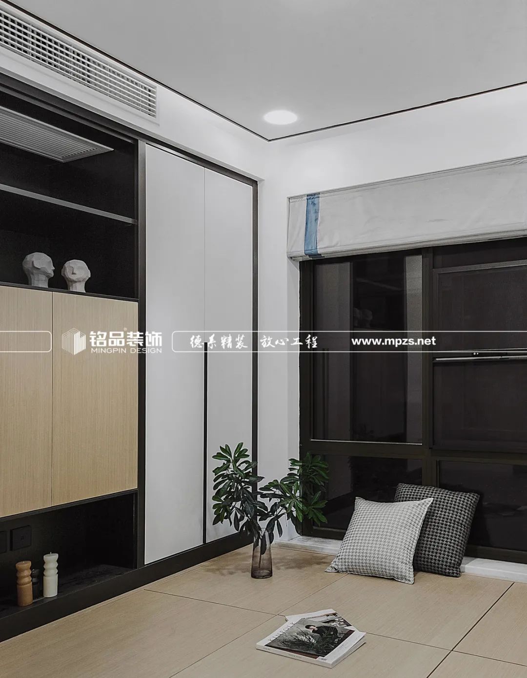 月光森林 | 130㎡现代简约，无主灯设计，3D 背景墙-57